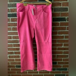 New with tags!!Jcrew vintage straight hot pink corduroy